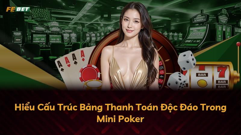 Hiểu Cấu Trúc Bảng Thanh Toán Độc Đáo Trong Mini Poker
