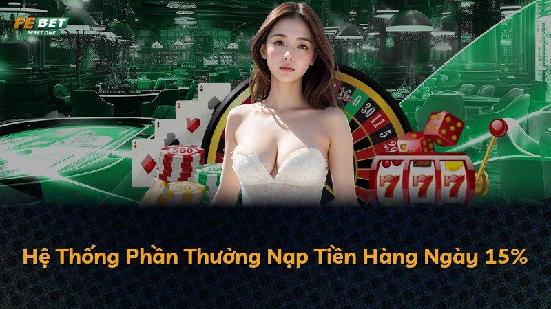 Hệ Thống Phần Thưởng Nạp Tiền Hàng Ngày 15%