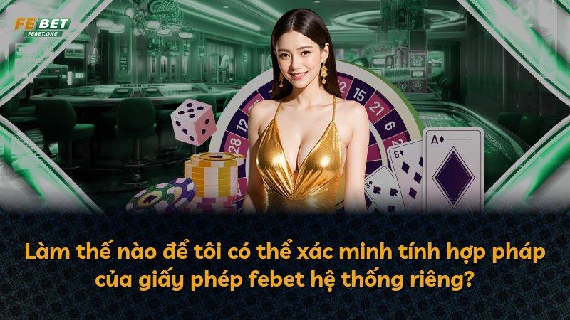 Làm thế nào để tôi có thể xác minh tính hợp pháp của giấy phép febet hệ thống riêng?