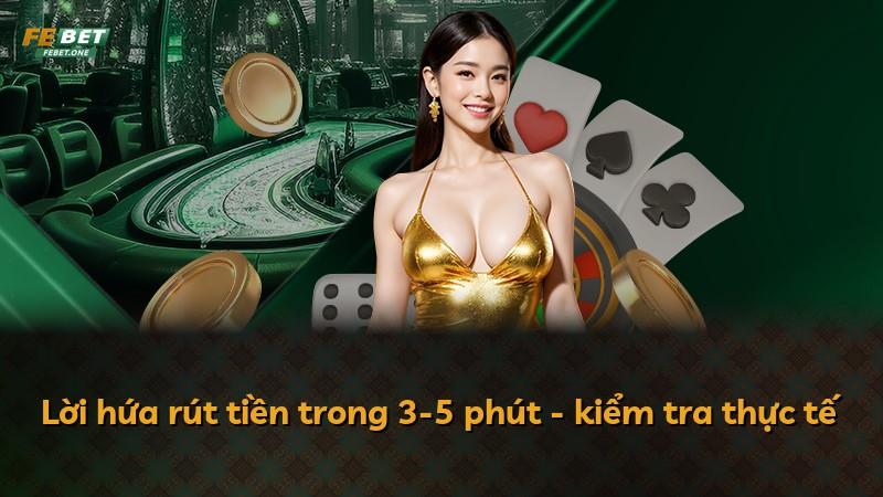 Lời hứa rút tiền trong 3-5 phút - kiểm tra thực tế